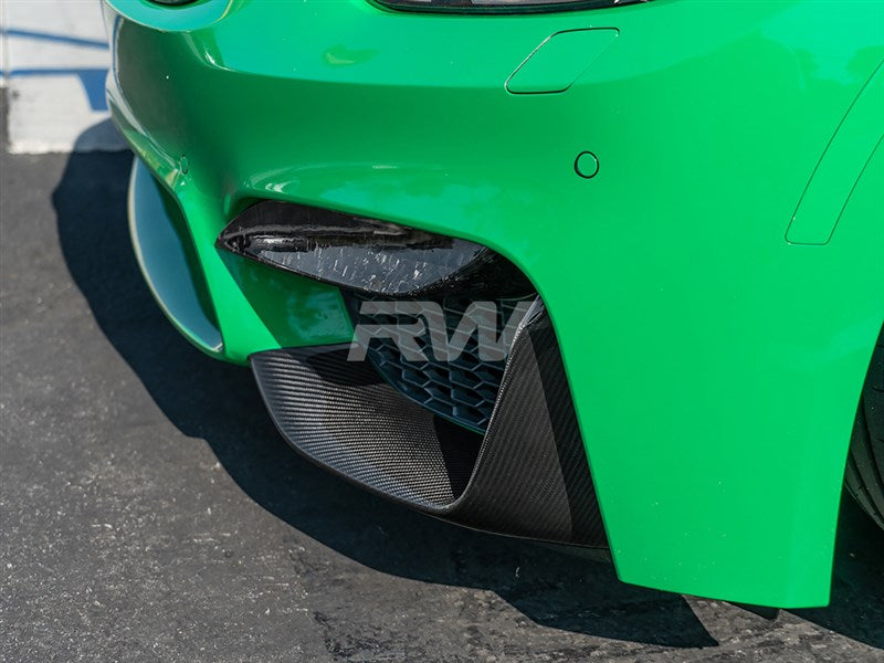 RW Carbon BMW F8X M3/M4 Carbon Fiber Slim Splitters-Exterior-Silicon Valley Bimmer