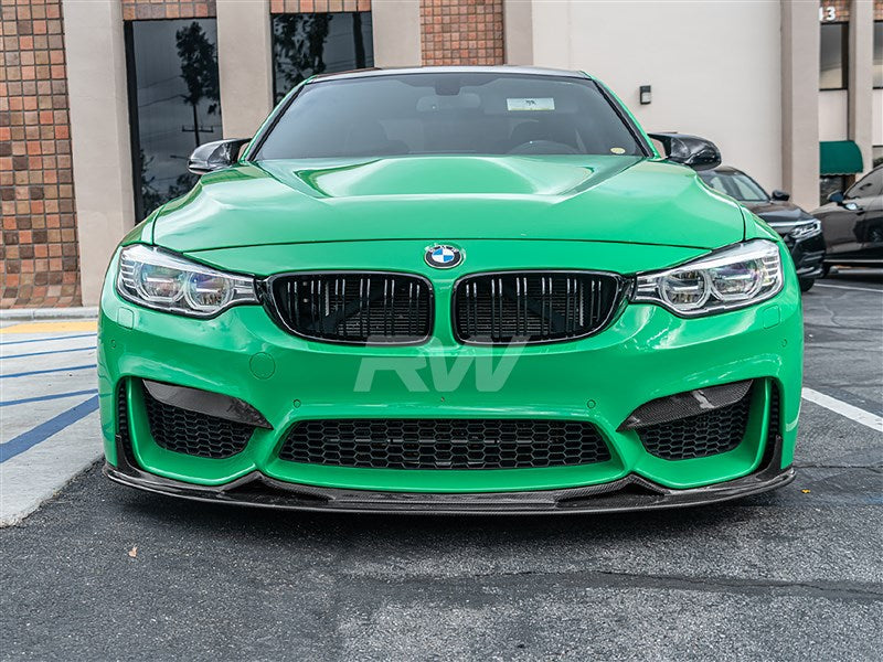 RW Carbon BMW F8X M3/M4 Upper Carbon Fiber Splitters-Exterior-Silicon Valley Bimmer
