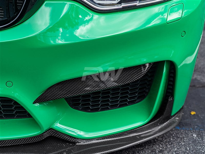 RW Carbon BMW F8X M3/M4 Upper Carbon Fiber Splitters-Exterior-Silicon Valley Bimmer