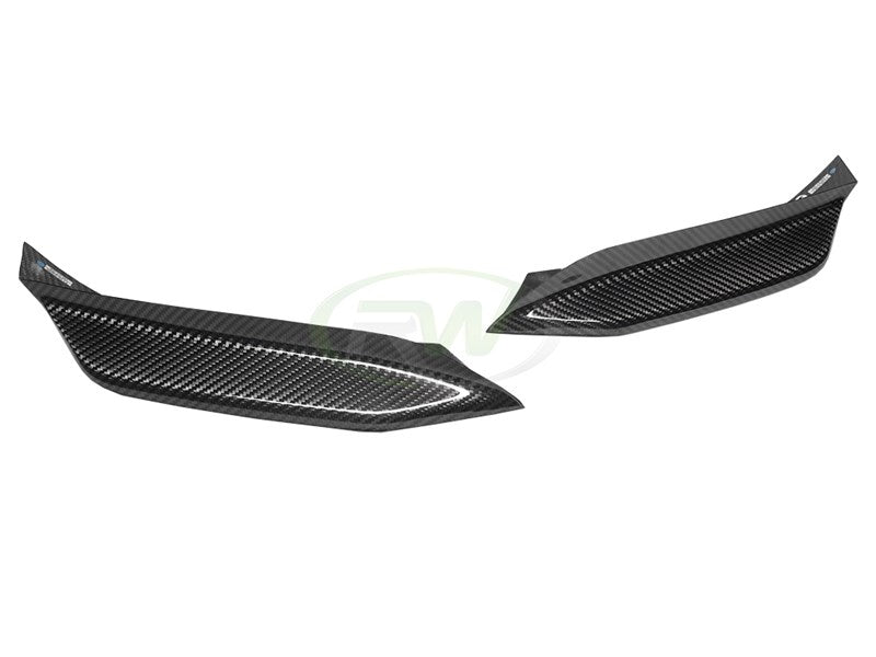 RW Carbon BMW F8X M3/M4 V2 Upper Carbon Fiber Splitters-Exterior-Silicon Valley Bimmer