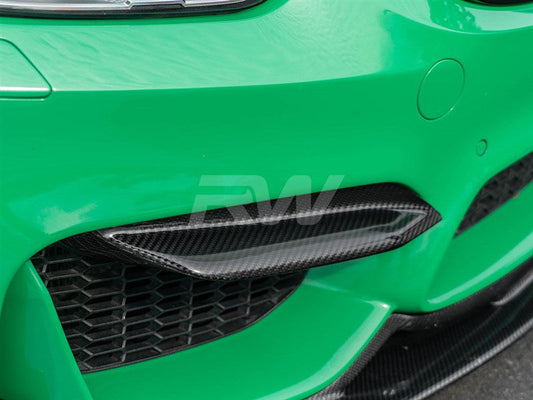 RW Carbon BMW F8X M3/M4 V2 Upper Carbon Fiber Splitters-Exterior-Silicon Valley Bimmer