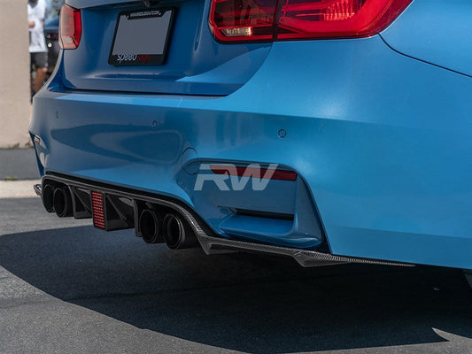 RW Carbon BMW F8x M3 M4 Kholen Style CF Rear Diffuser-Exterior-Silicon Valley Bimmer