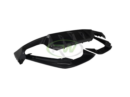 RW Carbon BMW F90 M5 3D Style Carbon Fiber Diffuser-Exterior-Silicon Valley Bimmer
