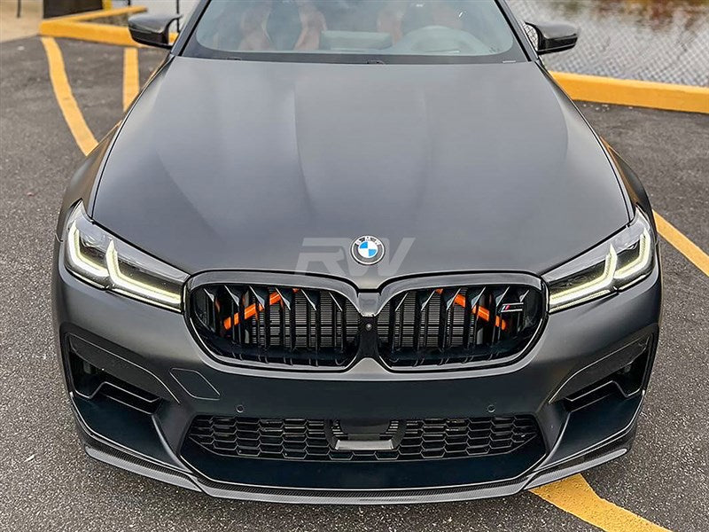 RW Carbon BMW F90 M5 LCI CS Style Full Carbon Fiber Front Lip-Exterior-Silicon Valley Bimmer