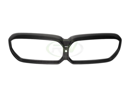 RW Carbon BMW F90 M5 LCI Carbon Fiber Grille Surrounds-Exterior-Silicon Valley Bimmer