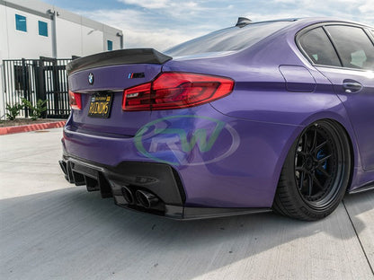 RW Carbon BMW F90 M5 RWS Carbon Fiber Rear Diffuser-Exterior-Silicon Valley Bimmer