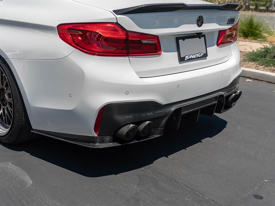 RW Carbon BMW F90 M5 RWS Carbon Fiber Rear Diffuser-Exterior-Silicon Valley Bimmer