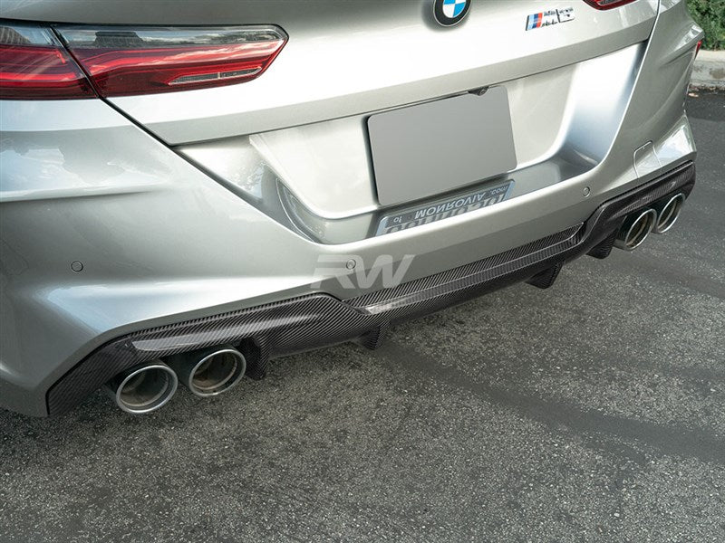 RW Carbon BMW F91 F92 F93 M8 OE Style Carbon Fiber Diffuser-Exterior-Silicon Valley Bimmer