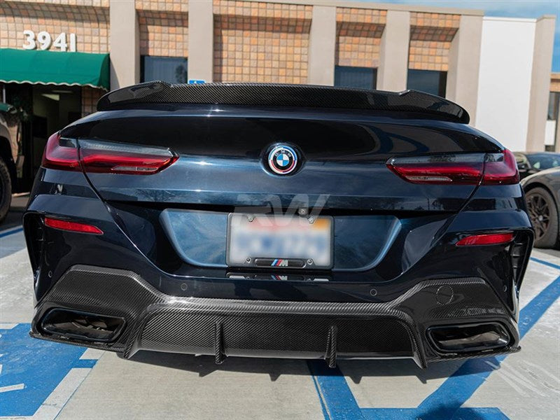 RW Carbon BMW G14 G15 8-Series 3D Style Full Carbon Fiber Diffuser-Exterior-Silicon Valley Bimmer