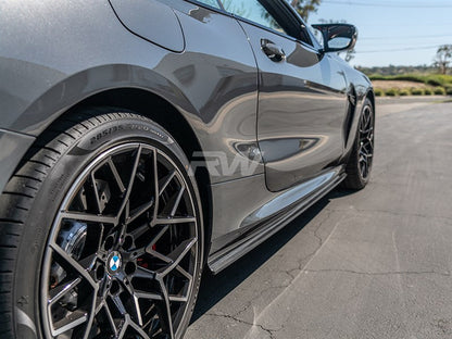 RW Carbon BMW G14 G15 F91 F92 Coupe/Vert CF Side Skirt Extensions-Exterior-Silicon Valley Bimmer