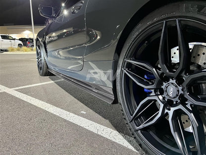 RW Carbon BMW G14 G15 F91 F92 Coupe/Vert CF Side Skirt Extensions-Exterior-Silicon Valley Bimmer