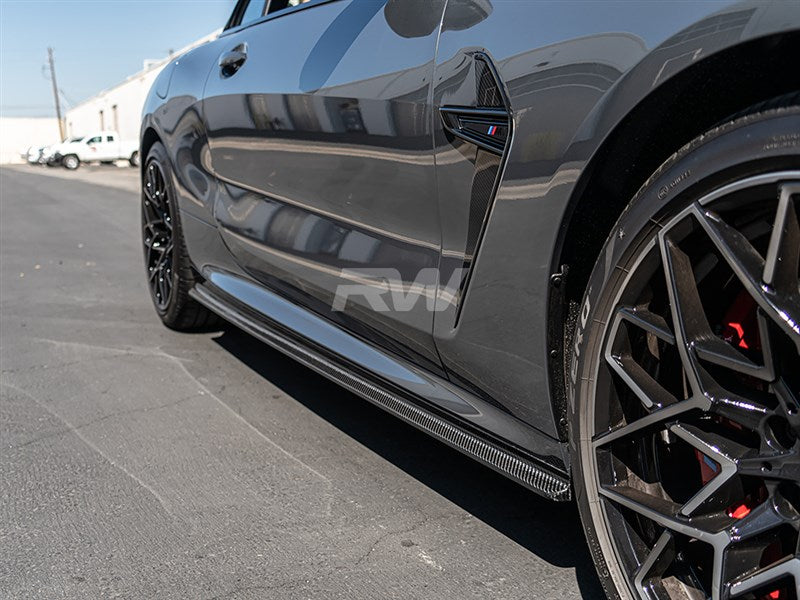 RW Carbon BMW G14 G15 F91 F92 Coupe/Vert CF Side Skirt Extensions-Exterior-Silicon Valley Bimmer