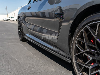 RW Carbon BMW G14 G15 F91 F92 Coupe/Vert CF Side Skirt Extensions-Exterior-Silicon Valley Bimmer