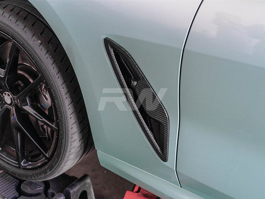 RW Carbon BMW G14 G15 G16 8 Series Carbon Fiber Fender Trims-Exterior-Silicon Valley Bimmer