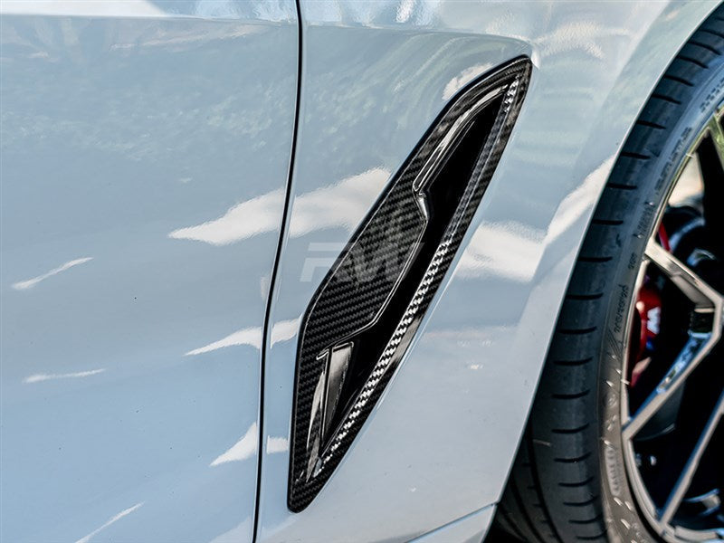 RW Carbon BMW G14 G15 G16 8 Series Carbon Fiber Fender Trims-Exterior-Silicon Valley Bimmer