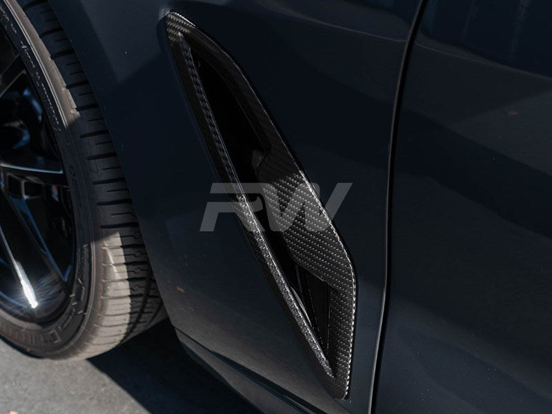 RW Carbon BMW G14 G15 G16 8 Series Carbon Fiber Fender Trims-Exterior-Silicon Valley Bimmer