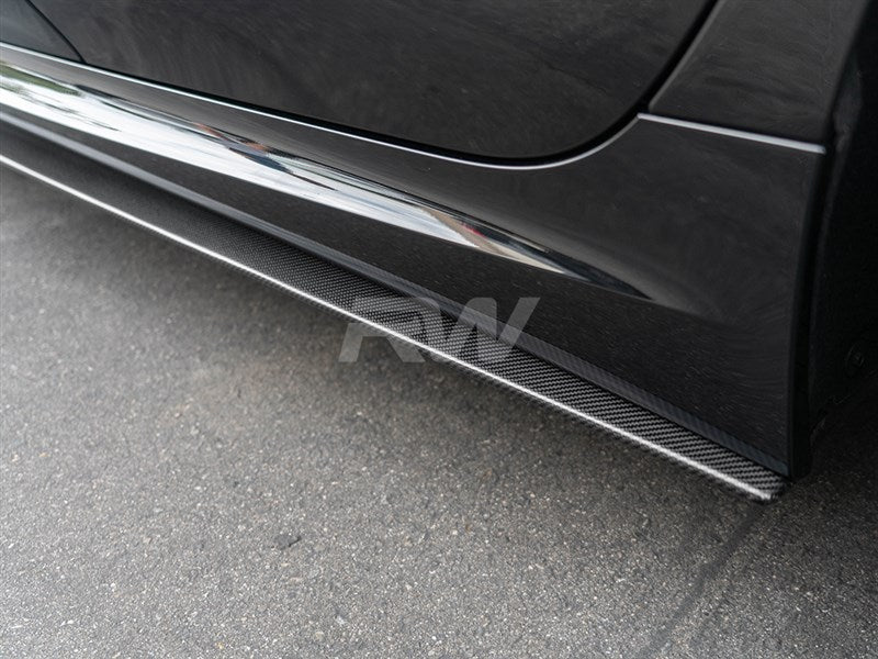 RW Carbon BMW G20 3 Series CF Side Skirt Extensions-Exterior-Silicon Valley Bimmer