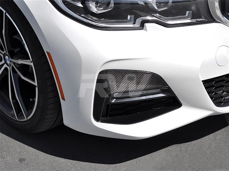 RW Carbon BMW G20 330i M-Sport Carbon Fiber Front Bumper Trim-Exterior-Silicon Valley Bimmer