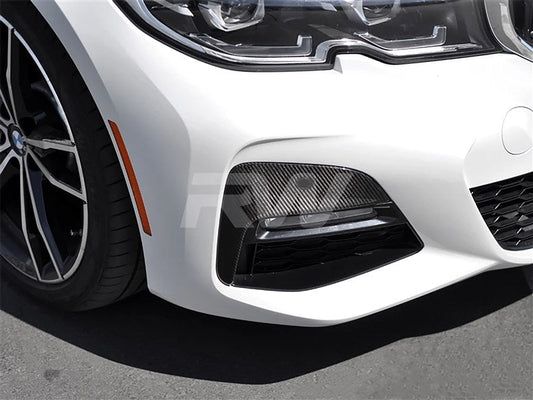 RW Carbon BMW G20 330i M-Sport Carbon Fiber Front Bumper Trim-Exterior-Silicon Valley Bimmer