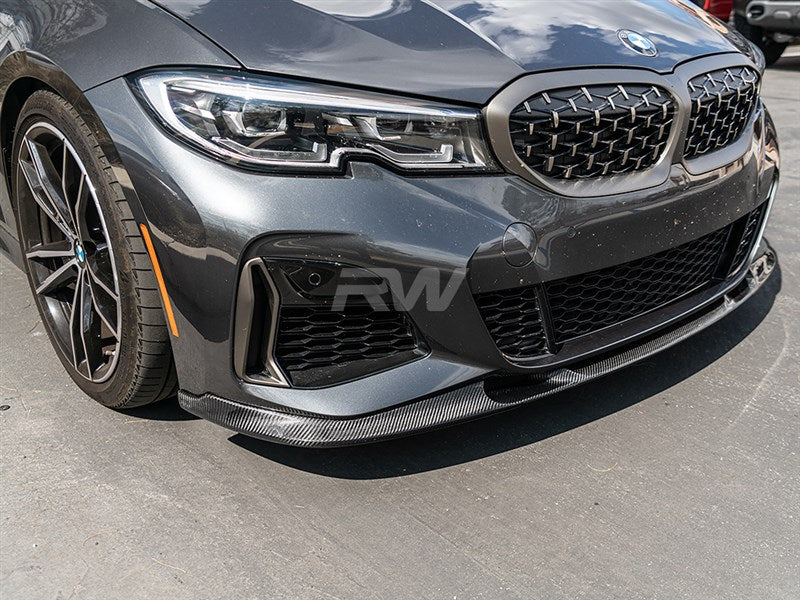RW Carbon BMW G20 3D Style Carbon Fiber Front Lip Spoiler-Exterior-Silicon Valley Bimmer