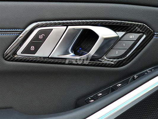 RW Carbon BMW G20 Carbon Fiber Interior Door Handle Trims-Interior-Silicon Valley Bimmer