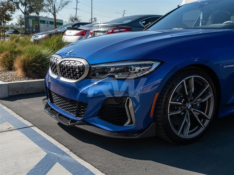 RW Carbon BMW G20 DTM Carbon Fiber Front Lip Spoiler-Exterior-Silicon Valley Bimmer