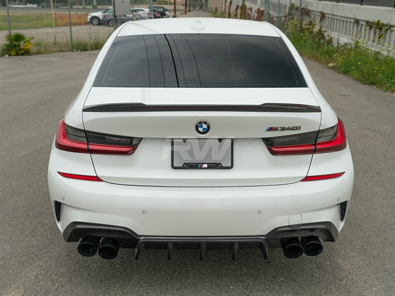 RW Carbon BMW G20 G80 CS Style Carbon Fiber Trunk Spoiler-Exterior-Silicon Valley Bimmer