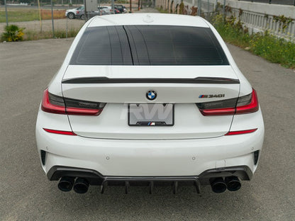 RW Carbon BMW G20 G80 CS Style Carbon Fiber Trunk Spoiler-Exterior-Silicon Valley Bimmer