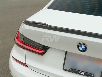 RW Carbon BMW G20 G80 CS Style Carbon Fiber Trunk Spoiler-Exterior-Silicon Valley Bimmer
