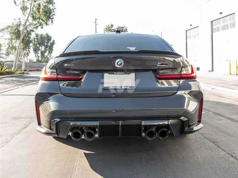 RW Carbon BMW G20 G80 M Style CF Trunk Spoiler-Exterior-Silicon Valley Bimmer