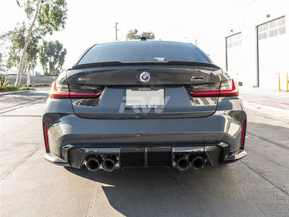 RW Carbon BMW G20 G80 M Style CF Trunk Spoiler-Exterior-Silicon Valley Bimmer