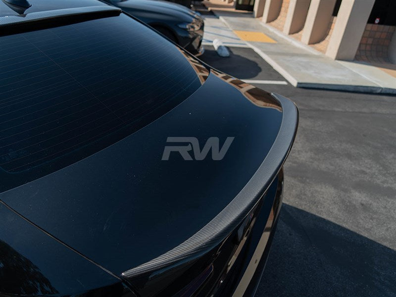 RW Carbon BMW G20 G80 Performance Style CF Trunk Spoiler-Exterior-Silicon Valley Bimmer