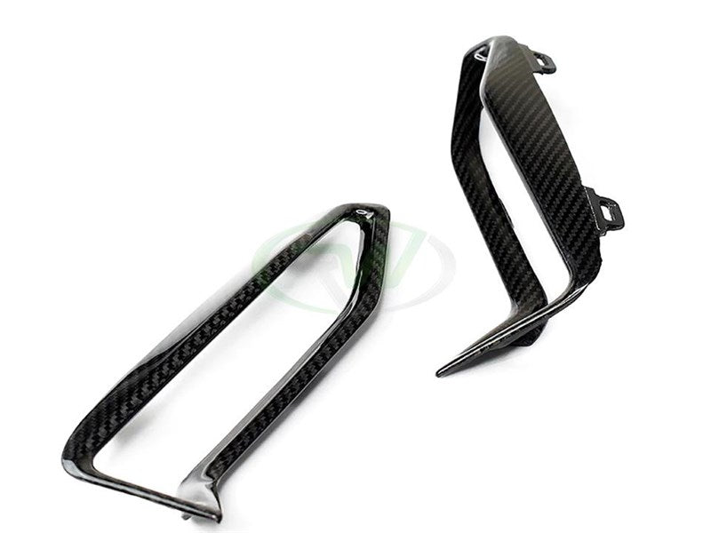RW Carbon BMW G20 M340i M-Sport Carbon Fiber Front Bumper Grille Trims-Exterior-Silicon Valley Bimmer