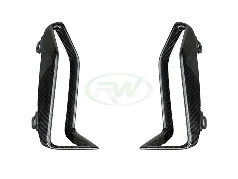 RW Carbon BMW G20 M340i M-Sport Carbon Fiber Front Bumper Grille Trims-Exterior-Silicon Valley Bimmer