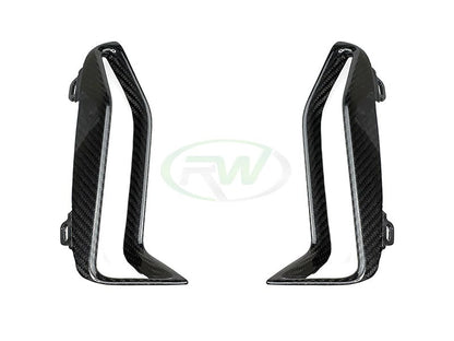 RW Carbon BMW G20 M340i M-Sport Carbon Fiber Front Bumper Grille Trims-Exterior-Silicon Valley Bimmer
