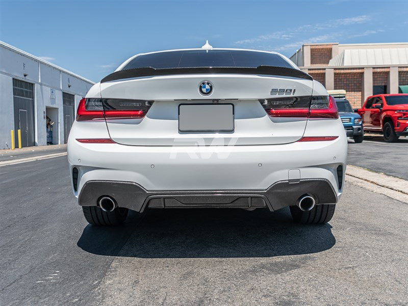 RW Carbon BMW G20 Performance Style Carbon Fiber Diffuser-Exterior-Silicon Valley Bimmer