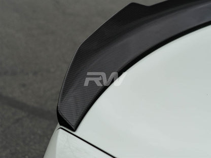 RW Carbon BMW G20/G80 GTX Carbon Fiber Trunk Spoiler-Exterior-Silicon Valley Bimmer