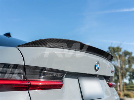 RW Carbon BMW G20/G80 RWS Carbon Fiber Trunk Spoiler-Exterior-Silicon Valley Bimmer