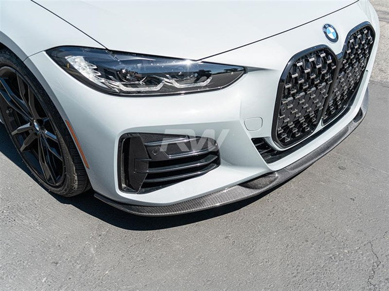 RW Carbon BMW G22 G23 4-Series 3D Style Carbon Fiber Front Lip-Exterior-Silicon Valley Bimmer