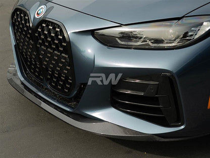 RW Carbon BMW G22 G23 4-Series Performance Style Carbon Fiber Front Lip-Exterior-Silicon Valley Bimmer