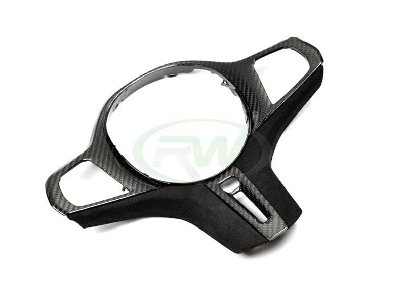 RW Carbon BMW G22 G29 G42 CF Alcantara Steering Wheel Trim-Interior-Silicon Valley Bimmer