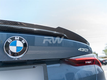 RW Carbon BMW G22 G82 Coupe M4 Style CF Trunk Spoiler-Exterior-Silicon Valley Bimmer