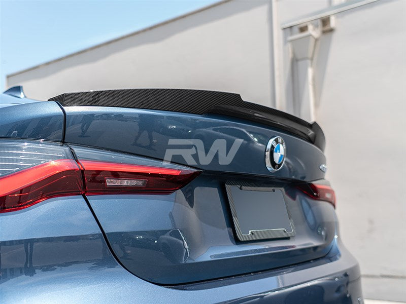 RW Carbon BMW G22 G82 Coupe M4 Style CF Trunk Spoiler-Exterior-Silicon Valley Bimmer