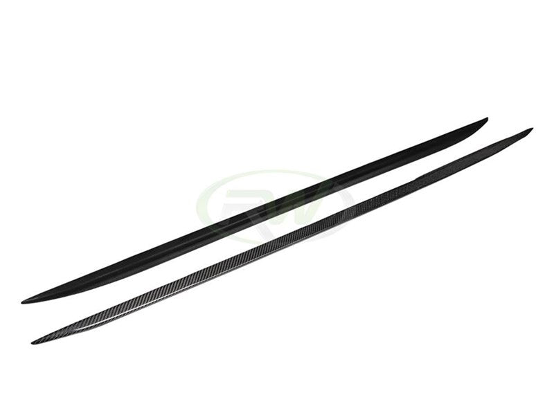 RW Carbon BMW G22/G23 Carbon Fiber Side Skirt Extensions-Exterior-Silicon Valley Bimmer