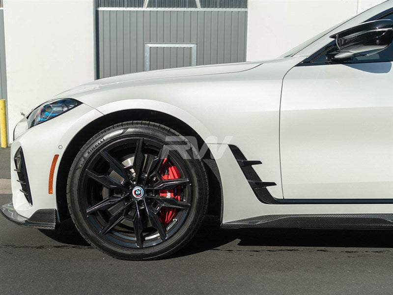 RW Carbon BMW G26 4-Series Full Carbon Fiber Side Skirt Extensions-Exterior-Silicon Valley Bimmer