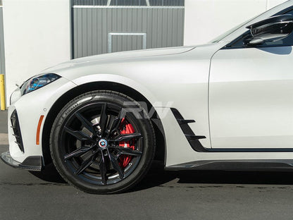 RW Carbon BMW G26 4-Series Full Carbon Fiber Side Skirt Extensions-Exterior-Silicon Valley Bimmer