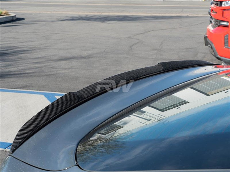 RW Carbon BMW G26 4-Series / i4 Full Carbon Fiber DTM Trunk Spoiler-Exterior-Silicon Valley Bimmer