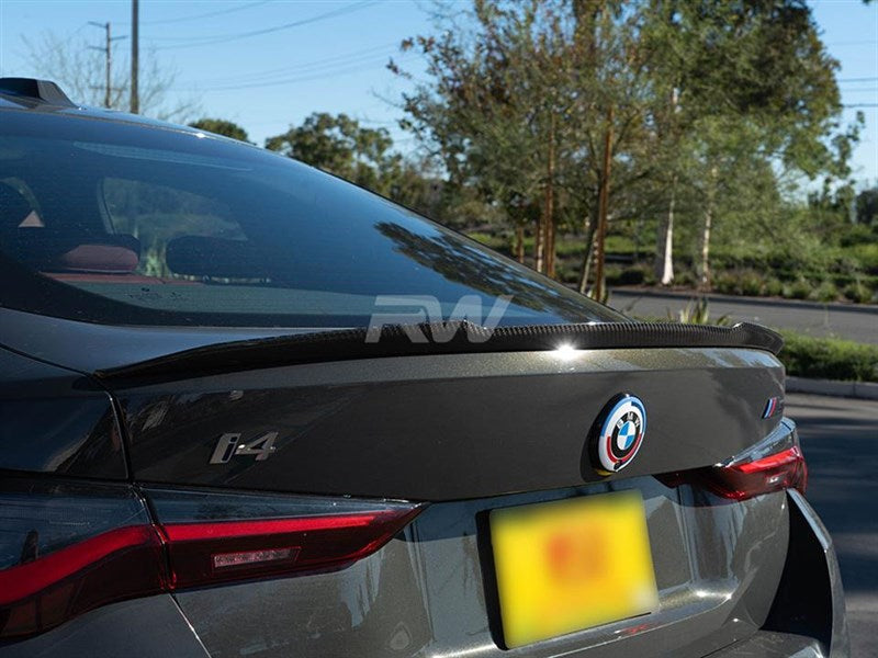 RW Carbon BMW G26 4-Series / i4 Full Carbon Fiber DTM Trunk Spoiler-Exterior-Silicon Valley Bimmer