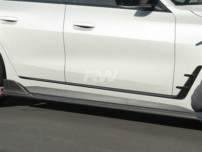 RW Carbon BMW G26 DTM Style Full Carbon Fiber Side Skirt Extensions-Exterior-Silicon Valley Bimmer