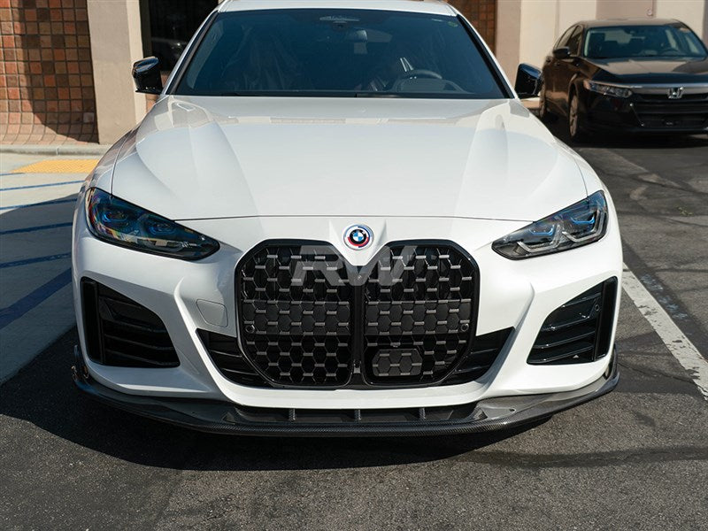 RW Carbon BMW G26 / i4 DTM Style Full Carbon Fiber Front Lip Spoiler-Exterior-Silicon Valley Bimmer